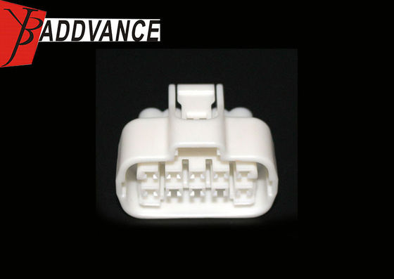 10 Pin Female Pbt Gf30 Waterproof Automotive Connectors Types White Color