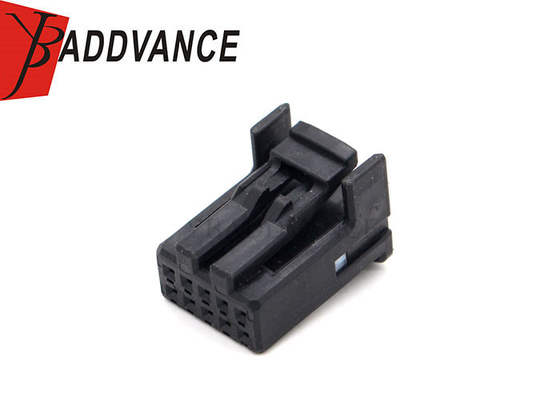 Electrical 10 Pin Female Connector Black Color With Terminals For Automotive