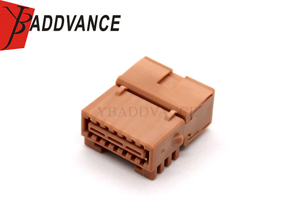 YBADDVANCE 14 Pin Female Brown Auto Automotive Electric Connectors Wir For Car