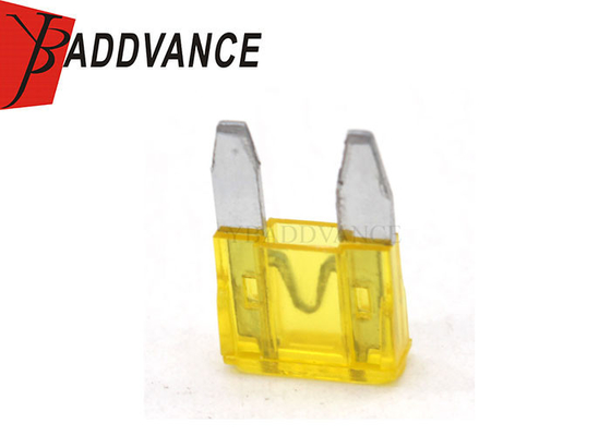 Plastic PBT 3A 5A 10A 20A 30A Amp Yellow Automotive Mini Blade Fuse For Car