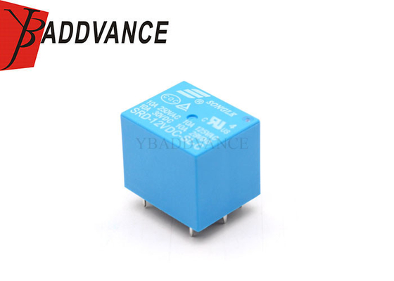 Mini 12V DC 250VAC 10A 5 Pin Blue Automotive Songle Electric Power Relay SRD-12VDC-SL-C