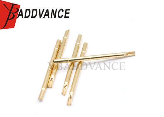 R100-3S 1.67mm Dia 29.5mm Length Gold Plated Metal Test Probing Needle Cover
