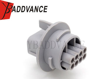 Gray Waterproof Electrical Plastic 8 Pin Connector 2 Row For Motorcycle