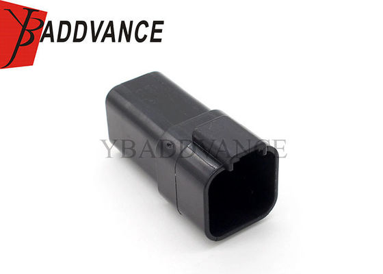 DT04-6P-E004 Black DT Series Deutsch 6 Pin Male Connector