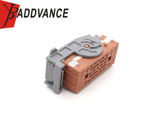  51 Pin Female Electrical Connector Sealed Brown