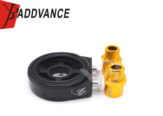 M20x1.5 3/4-16 UNF 10AN Piastra Adattatore Sandwich per Filtro Olio Universale per Radiatore Olio Mitsubishi EVO